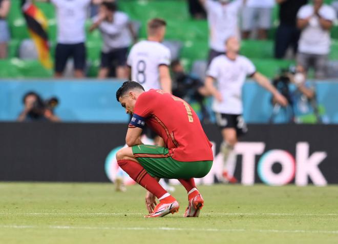 Cristiano Ronaldo, durante el Portugal - Alemania.