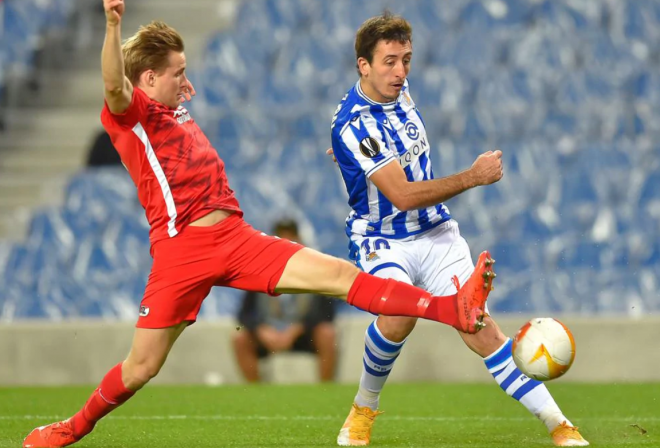 Partido de la Europa League de la pasada temporada disputado entre la Real Sociedad y el AZ Alkmaar.