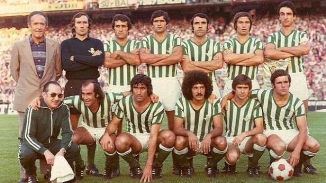 Alineación del Betis en la final de la Copa del Rey de 1977.