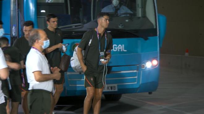 Cristiano Ronaldo y su truco contra el calor de Sevilla.