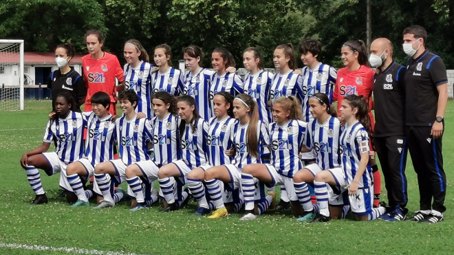 Tercer equipo de la Real Sociedad femenina.