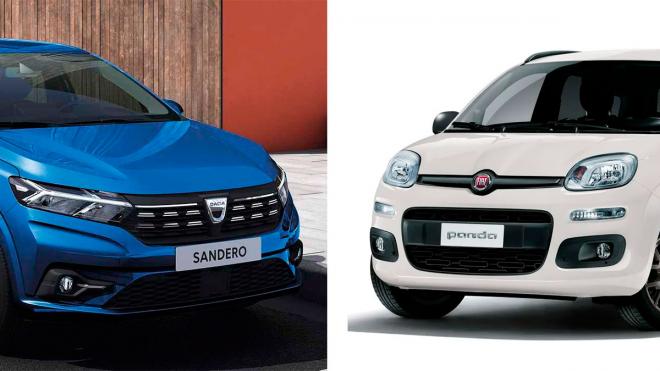 Dacia Sandero y Fiat Panda