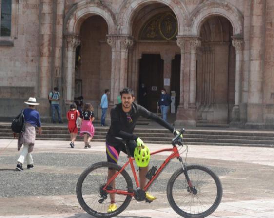 Dani Barrio, en Covadonga (Foto: @Dani_Barrio1).