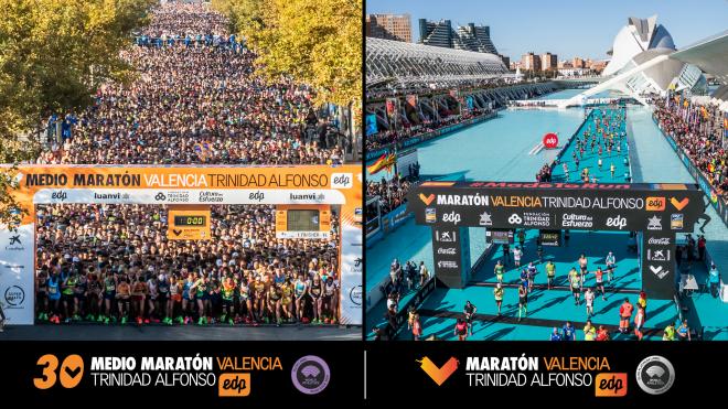 Dorsales confirmados para el Medio y el Maratón Valencia 2021