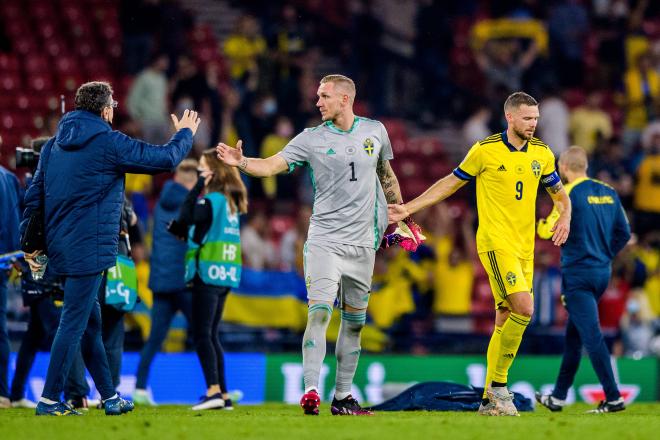 Olsen, tras el Suecia-Ucrania de la Euro 2020 (Foto: Cordon Press).