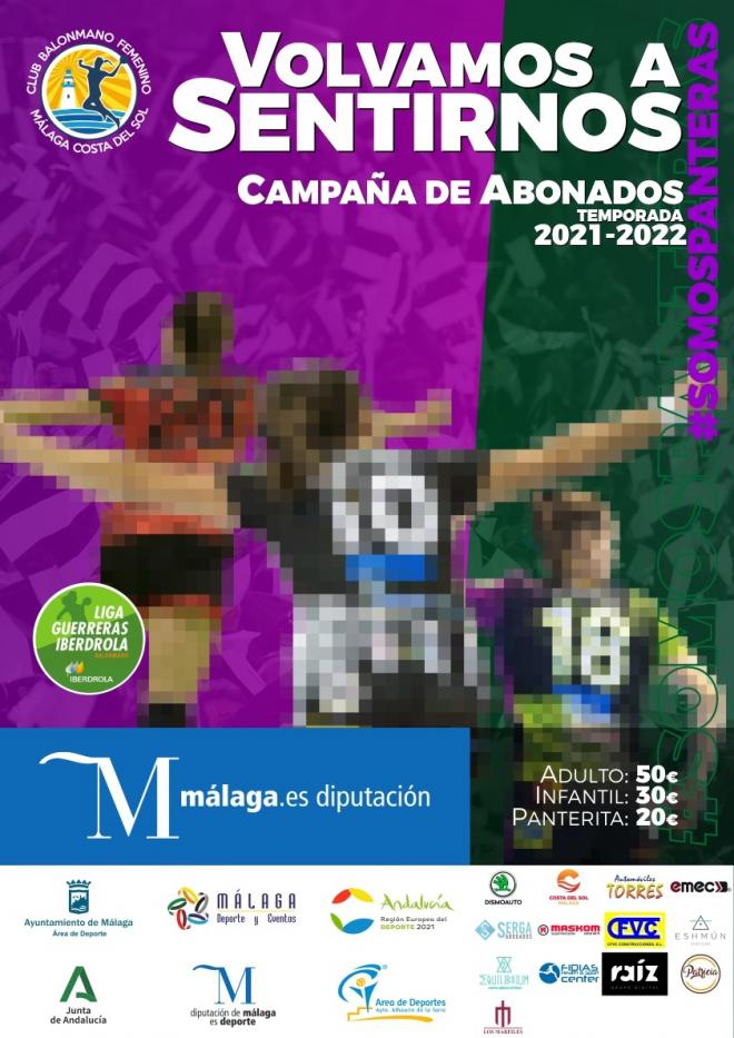 Cartel de la campaña de abonos del Costa del Sol Málaga