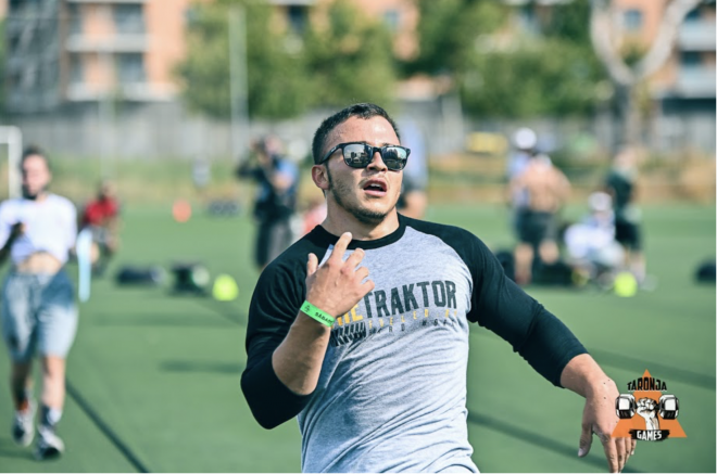 Atleta realiza una prueba correspondiente a los Taronja Games