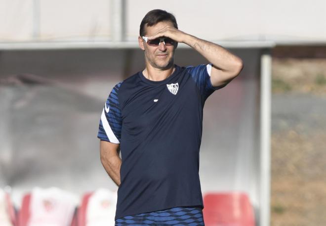 Julen Lopetegui, entrenador del Sevilla FC. (Foto: Kiko Hurtado).