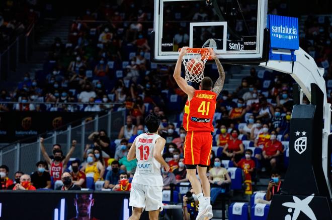 Juancho Hernangómez, en el último partido de España (Foto: Cordon Press).