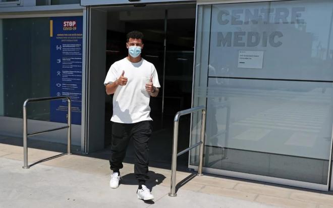 Philippe Coutinho, en las pruebas médicas del Barcelona (Foto: FCB).