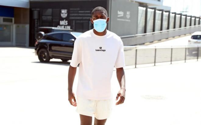 Ousmane Dembélé, en las pruebas médicas del Barcelona esta temporada (Foto: FCB).