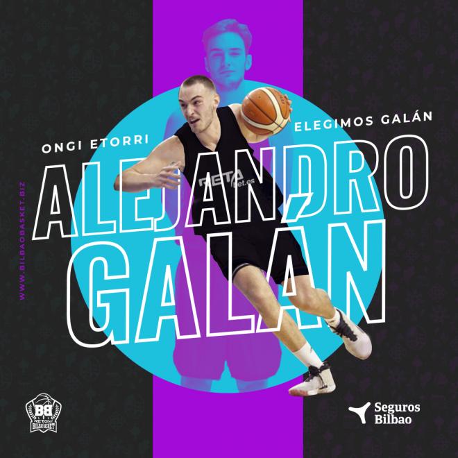 El ala-pívot extremeño Alejandro Galán es el cuarto refuerzo de Bilbao Basket para la campaña 2021/22.