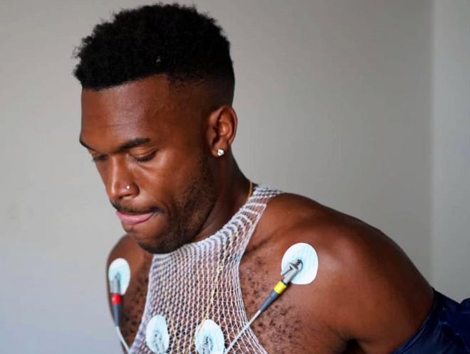 Daniel Sturridge, en el reconocimiento con el Mallorca (Foto: RCD).