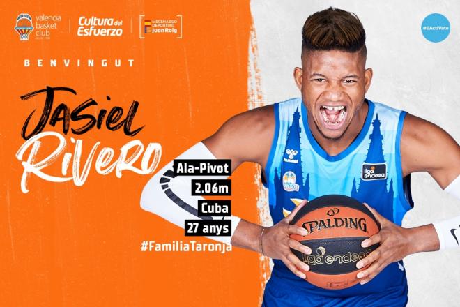 Jasiel Rivero, nuevo jugador del Valencia Basket. (Foto: Valencia Basket)