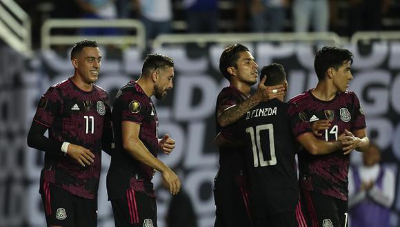 Jugadores de México celebran un gol (Foto: Concacaf).