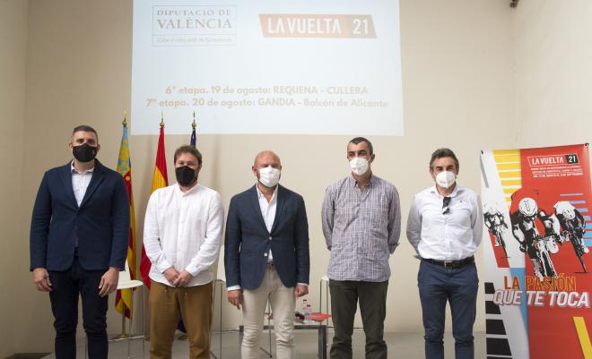 La Diputació presenta las etapas valencianas de la Vuelta a España que arranca en Burgos el 14 de