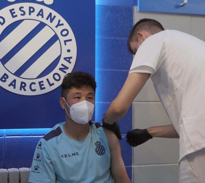 Wu Lei, vacunado contra el coronavirus (Foto: RCD Espanyol).