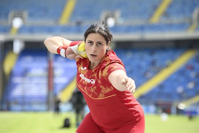 Belén Toimil, lanzadora de peso española que debutará en los Juegos Olímpicos de Tokio (Foto: C