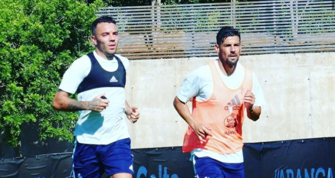 Iago Aspas y Nolito (Foto: RC Celta).