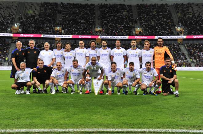 Los jugadores del Real Madrid presentes en el Clásico de leyendas (Foto: Veteranos RM).