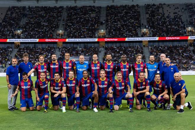 Los veteranos del Barcelona que jugaron el Clásico ante el Real Madrid (Foto: FCB).