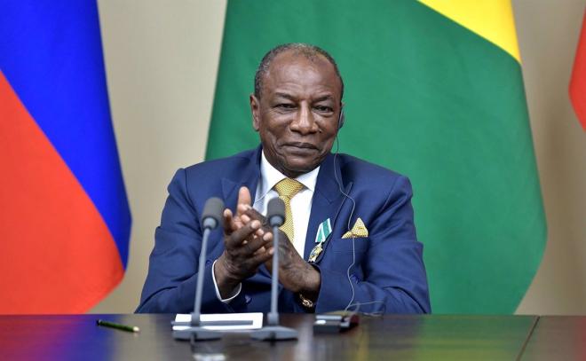 El presidente de Guinea Conakry Alpha Condé.