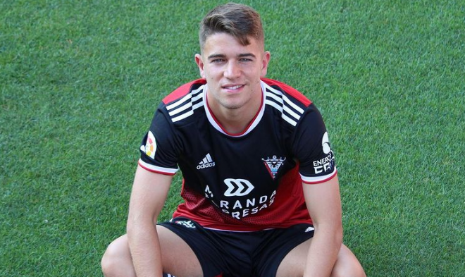 Sergio Carreira, jugador del Celta cedido en el Mirandés (Foto: CDM).