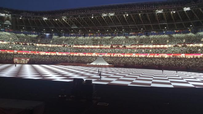 Estadio Olímpico a falta de media hora para el comienzo de la ceremonia de inauguración (Foto: Álvaro Ramírez).