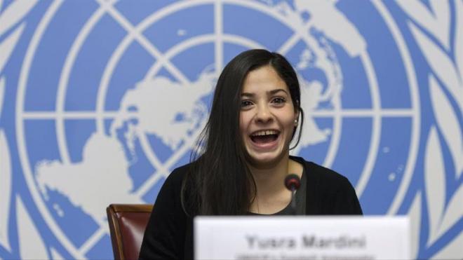 Yusra Mardini, refugiada olímpica que compite en Tokio 2020 (Foto: EFE).