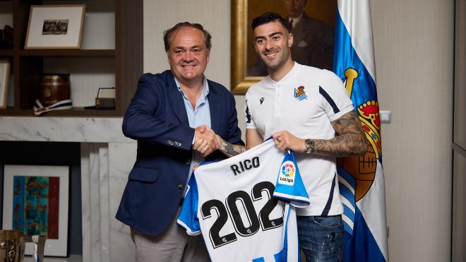 Diego Rico ha firmado con la Real hasta 2023 (Foto: Real Sociedad).