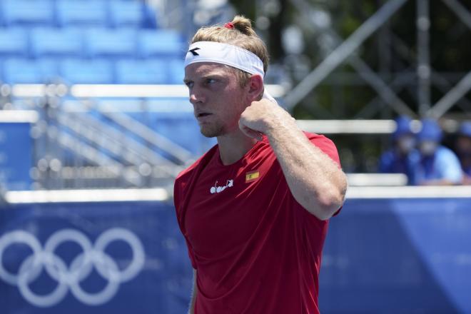 Alejandro Davidovich durante los Juegos de Tokio 2020 (Foto: ITF).