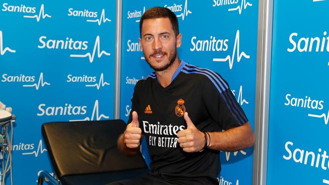 Eden Hazard, a su regreso a las instalaciones del Real Madrid (Foto: RMCF).