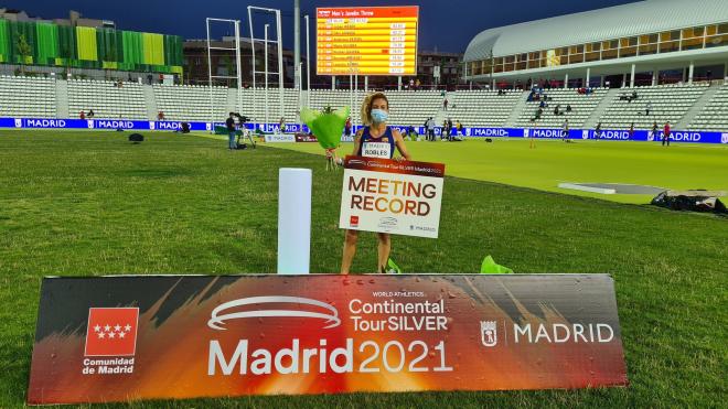 Carolina Robles en el Continental Tour de Madrid 2021 (Foto: RFEA).