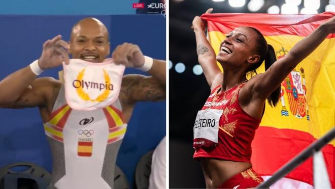 Ray Zapata y Ana Peleteiro, medallistas españoles en Tokio 2020 y que mantienen una gran relación.