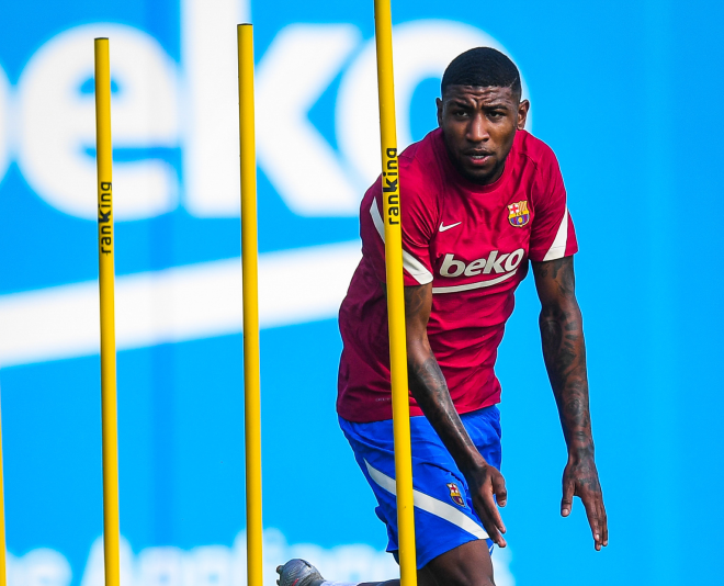 Emerson, en su primera sesión con el Barcelona (Foto: FCB).