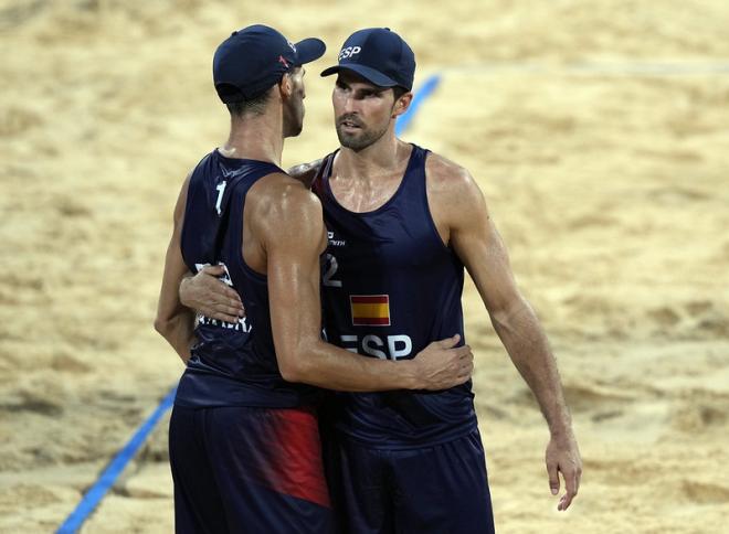 Pablo Herrera y Adrián Gavira, durante los Juegos Olímpicos (Foto: Fundación Andalucía Olímpic