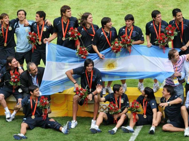 Argentina con el oro en los Juegos Olímpicos.