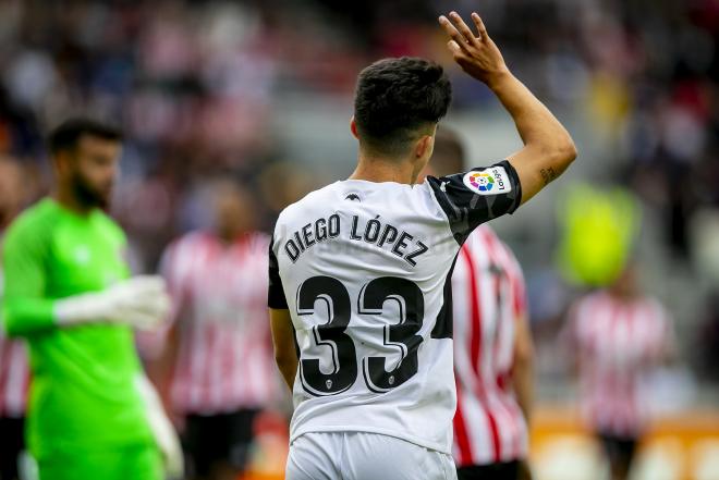 Diego López celebra su gol. (Foto: Valencia CF)