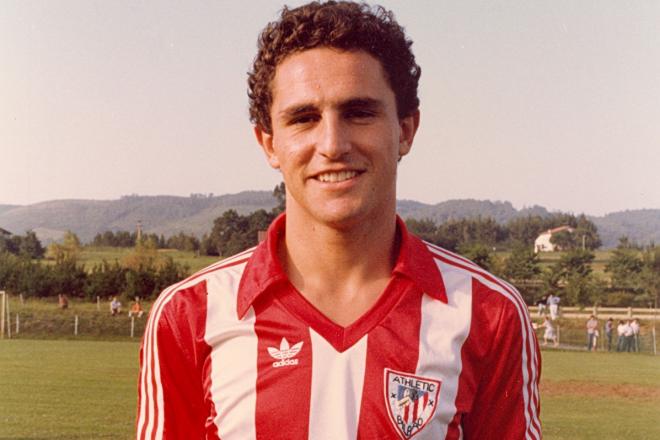Luis de la Fuente, en su etapa de jugador del Athletic Club.