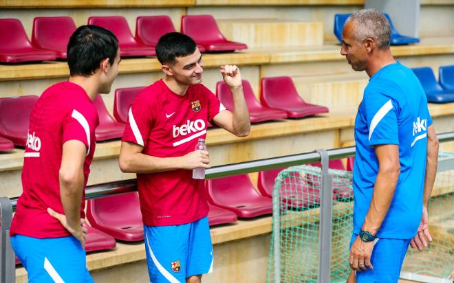 Pedri, en un entrenamiento con el Barça (Foto: FCB).