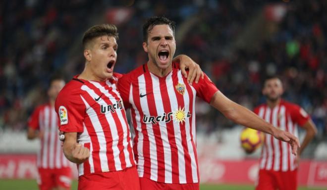 Álvaro Giménez, pichichi de Segunda (Foto: UD Almería). 