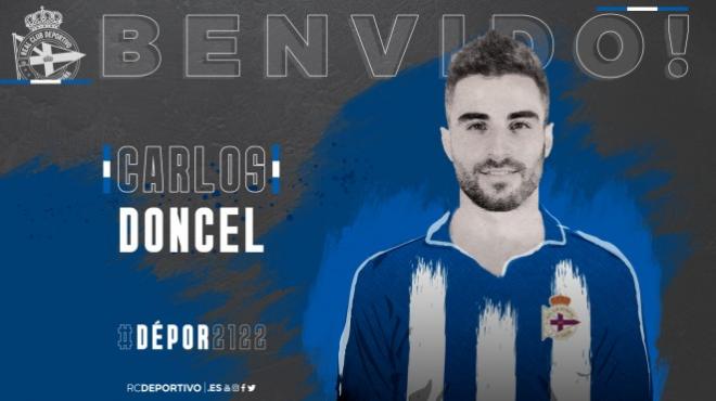 Carlos Doncel, nuevo jugador del Dépor (Foto: RCD).