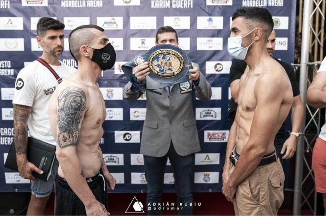 El boxeador Andoni Gago se retaba este 13 de agosto en Marbella con el púgil galo Karim Guerfi por el EBU.