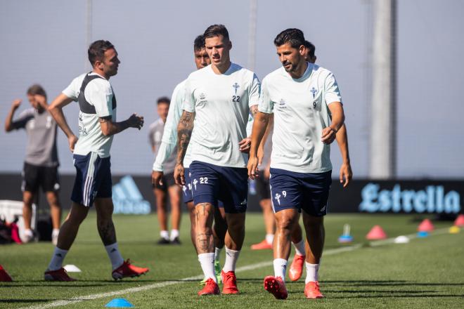 Santi Mina y Nolito (Foto: RC Celta).