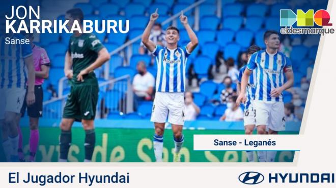 Karrikaburu, Jugador Hyundai del Sanse-Leganés.