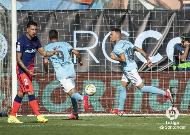 Iago Aspas celebrando su gol (Foto: LaLiga).