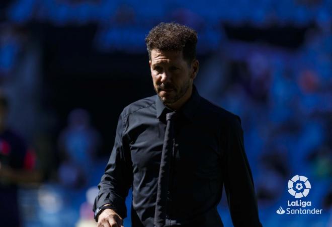 Simeone, en el Celta-Atlético de Madrid (Foto: LaLiga Santander).