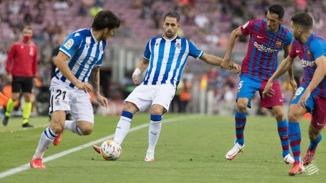 Januzaj, durante el Barça-Real Sociedad (Foto: RSO).