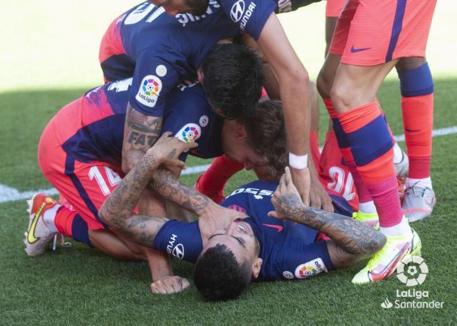 Celebración de uno de los goles de Ángel Correa (Foto: LaLiga).