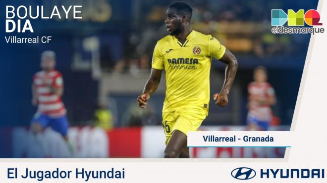 Boulaye Dia, Jugador Hyundai del Villarreal-Granada.